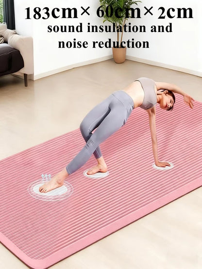 20MM 183×60cmThick Yoga Mats Anti-slip Sport Fitness Mat Blanket for Exercise Yoga and Pilates Gymnastics Mat Fitness Equipment Beauty World Shop