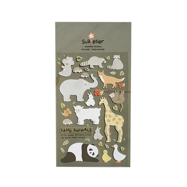 Korean Import Original Suatelier Collection Kawaii Daily Stickers Scrapbooking Diy Journal Stationery Sticker Deco Art Supplies Beauty World Shop