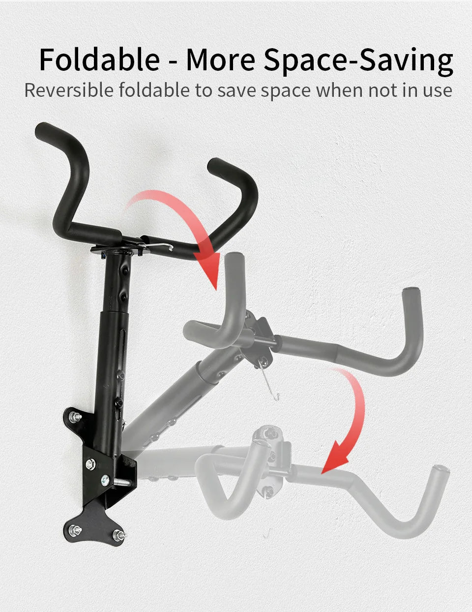 1PCS Wall Beam Stretchable Stand MTB Hanging Holder Room Wall Mounted Bicycle Rack 360 Degree Rotating Heavy Duty Storage Rack Beauty World Shop