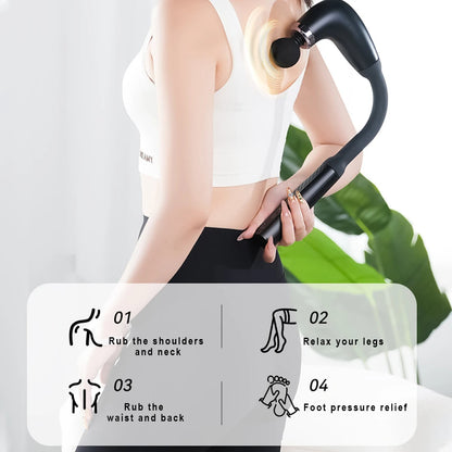 2025 New Smart Fascia Gun Electric Massager Massage Hammer Electric Fascia Gun Home Handheld Hammer Back Artifact Christmas Gift Beauty World Shop