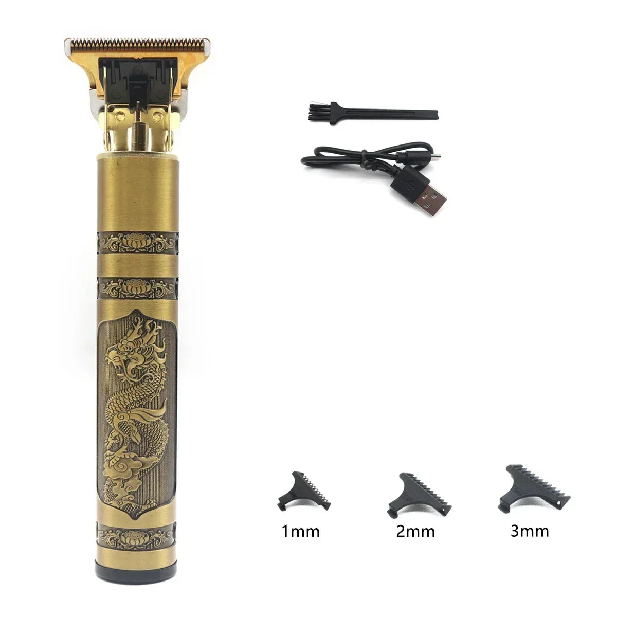 Professional T9 Hair Trimmer Machine Metal Body Beard Trimmer for Men Stainless Steel Blade Hair Clipper Beard Trimmer Beauty World Shop
