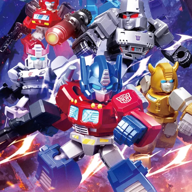 Blokees Transformation Optimus Shockwave Prime Megatron Starscream Bumblebee Anime Figure Robot Assembly Toys Blind Box Gifts Beauty World Shop
