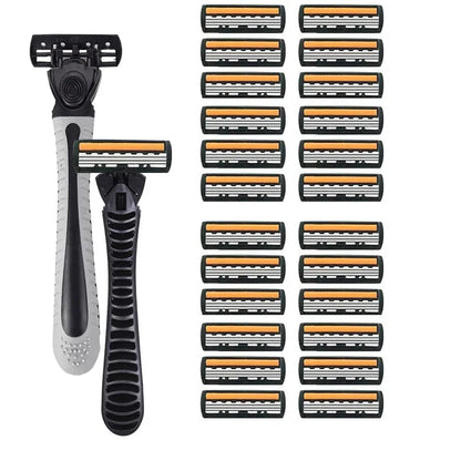 3-layer Stainless Steel Blade Men Razor Washable For Travel For Home Shaver Manual Shave Razors For Daily Face Care Beauty World Shop