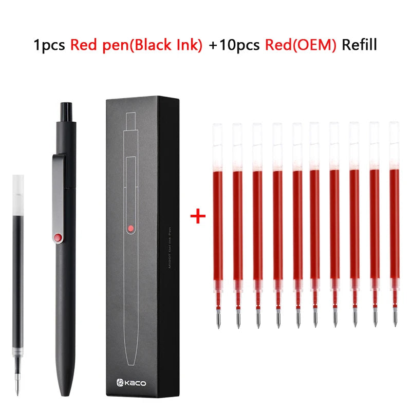 KACO 0.5mm MIDOT Gel Ink Pens, Quick-drying Press Smooth Writing Pen, High Volume for Taking Exams Grading Homework Doing Papers Beauty World Shop