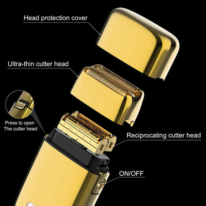 Kemei Tx1 Rechargeable Metal Housing Pro Electric Shaver For Men Hair Beard Electric Razor Bald Shaving Machine Finishing Fade Beauty World Shop