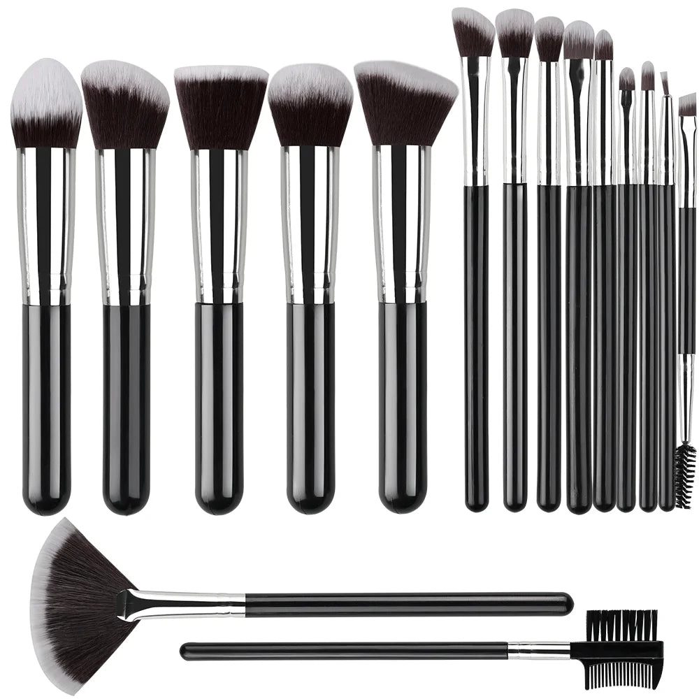 Professional 14/16PCS Makeup Brushes Set Soft Fluffy Eye Shadow Foundation Blush Powder Concealers Female Cosmetics Beauty Tools Beauty World Shop