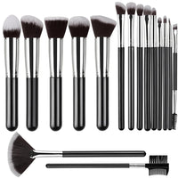 16PCS Silver Black
