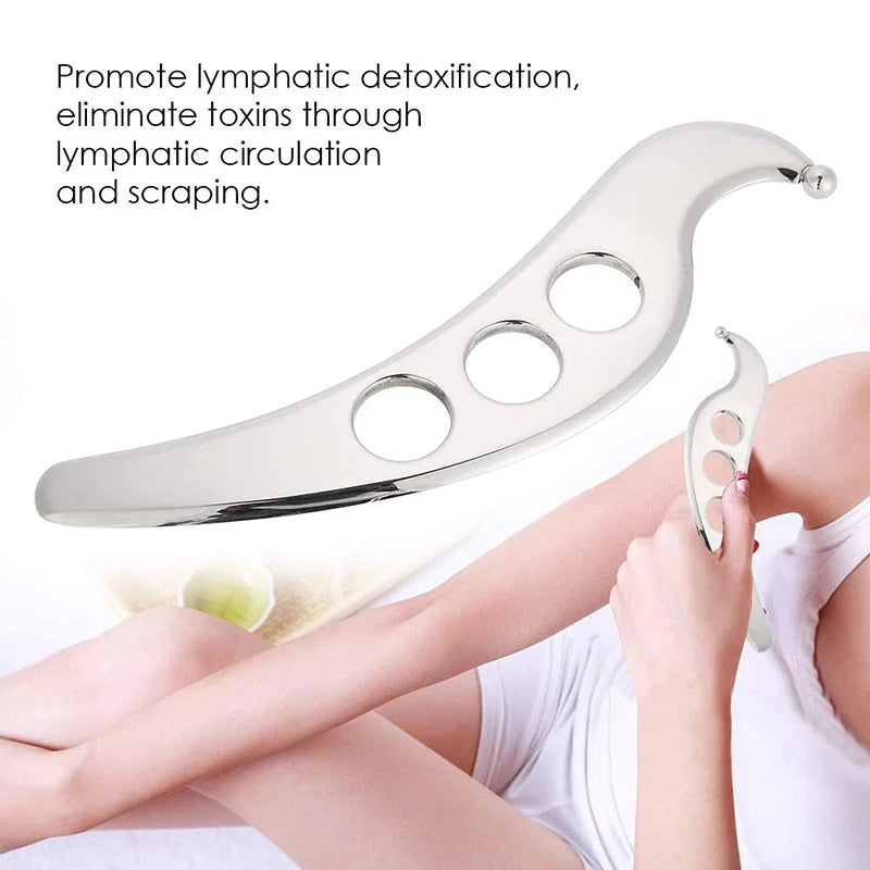 Stainless Steel Gua Sha Muscle Fascia Scraper Tool Skin Scraping Massage Tool Body Shoulder Back Arm Leg Massage Care Beauty World Shop