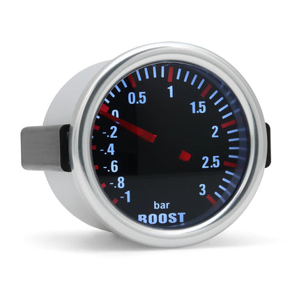 3 Bar Boost Gauge Car Turbo Boost Meter 2"52mm Turbin Mechanical Boost Indicator Meter For Gasoline Engine Car Accessories Beauty World Shop