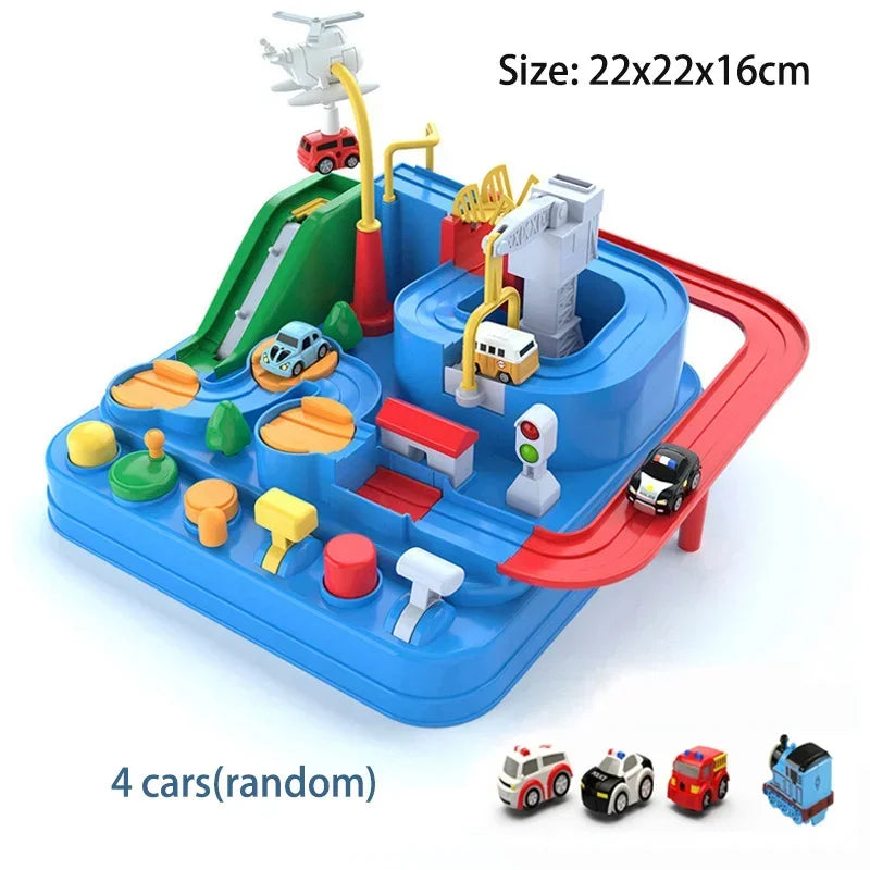 Racing Rail Car Model Educational Toys Children Track Adventure Game Brain Mechanical Interactive Train Animals Space Rocket Toy Beauty Fashion