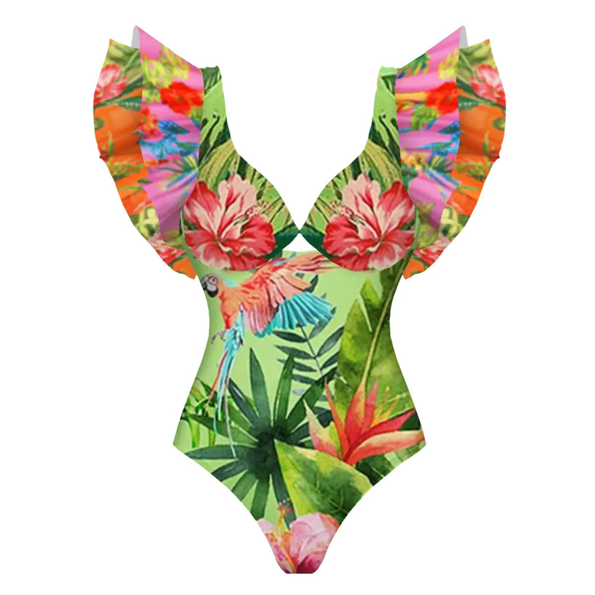 2026 New Sexy Ruffle Bikini Set Printed Brazilian Biquini Women Swimwear Skirt Bathing Suit Girls Summer Beachwear Dress Beauty World Shop