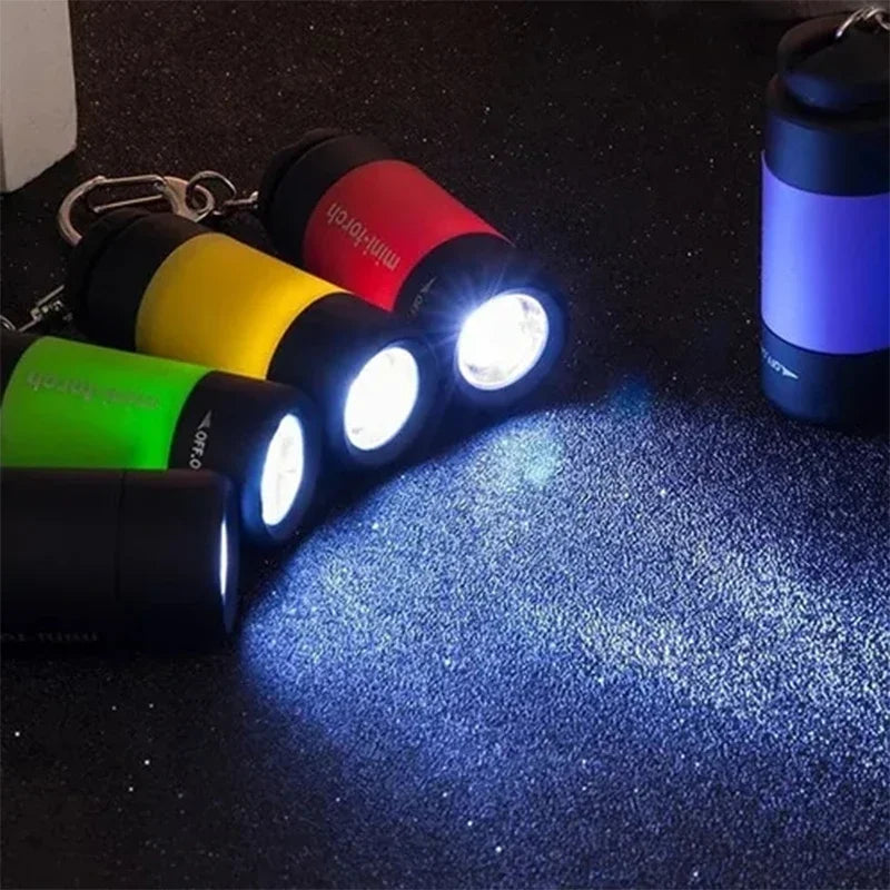 Led micro pocket flashlight portable USB rechargeable keychain flashlight waterproof home Outdoor Hiking Camping flashlight Beauty World Shop