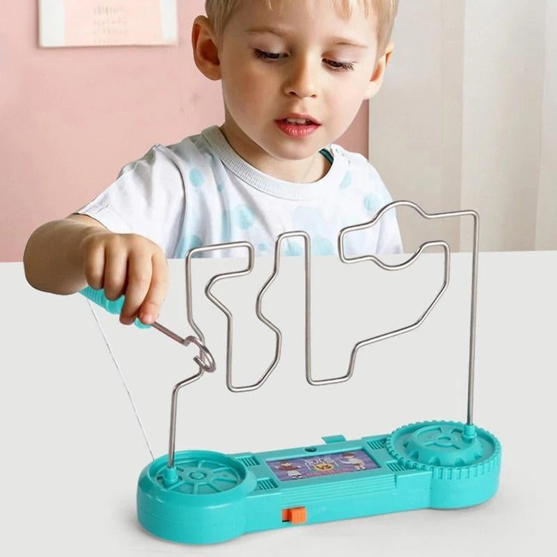 Kids Collison Electric Shock Toy Education Electric Touch Maze Game Party Funny Game Science Experiment Toys for Children Gift Beauty World Shop