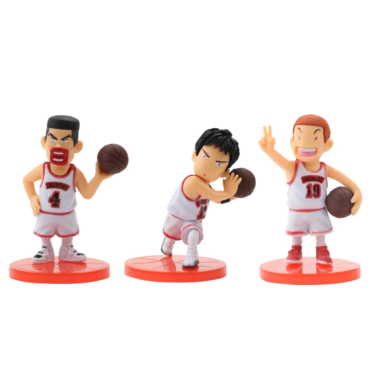 Slam Dunk Q Edition Five Piece Set Sakuragi Hanamichi Ryukawa Maple Shobei Basketball Team Doll Handmade Ornament Car Decoration Beauty World Shop