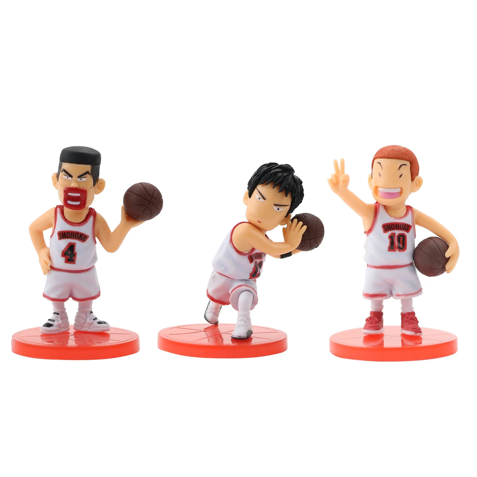 Slam Dunk Q Edition Five Piece Set Sakuragi Hanamichi Ryukawa Maple Shobei Basketball Team Doll Handmade Ornament Car Decoration Beauty World Shop