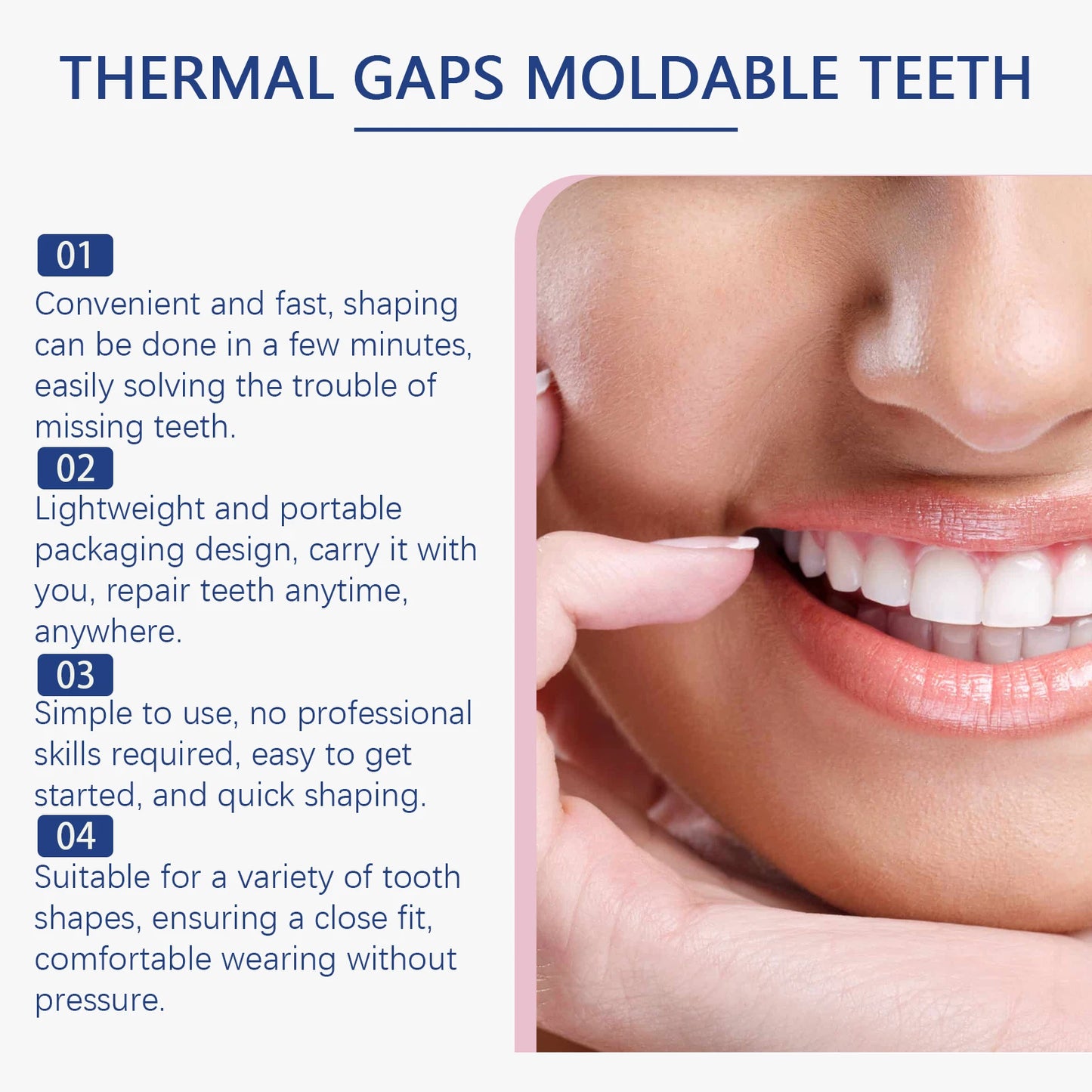 Resin Tooth Repair Glue Shapeable Teeth Gaps Filling Solid Glue Temporary Tooth Repair Safe DIY Emergency Dental Care Supplies