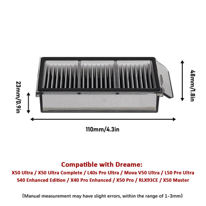 For Dreame Main Side Brush Hepa Filter Mop Rags Dust Bag X50 Pro/X50 Ultra/X50Master/L40S Pro Ultra/L50 Pro Ultra/MOVA V50 Ultra Beauty World Shop