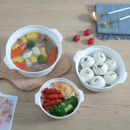 Microwave Oven Special Box Heated Soup Pot RiceSteamed Hot SteamedBuns with Lid Eco-friendly FoodGrade KitchenTool Beauty World Shop