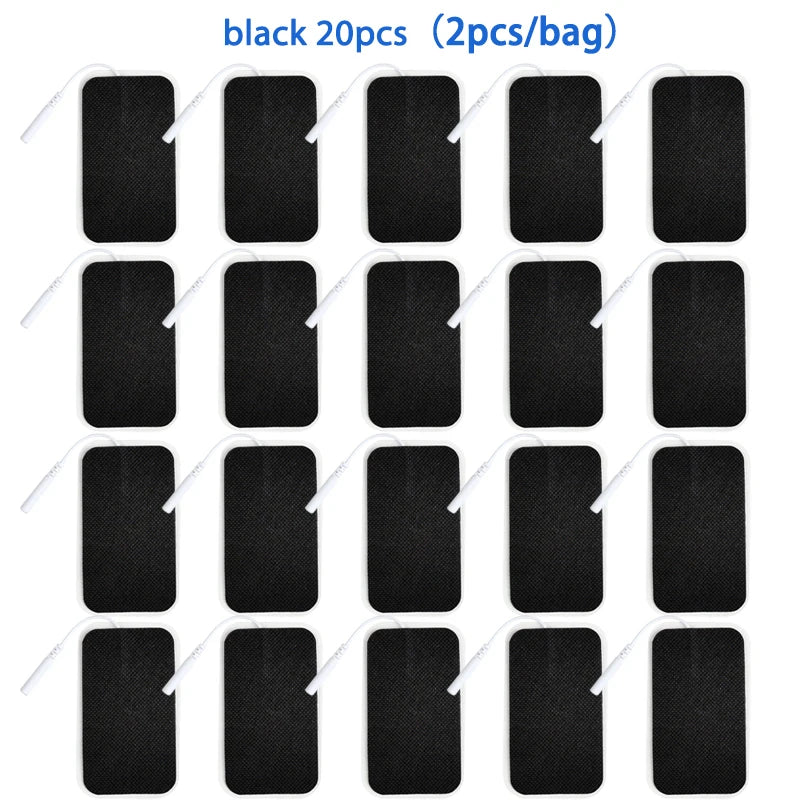 Self Adhesive Reusable Electrode Patches, Non-woven Fabric Electrode Pads, TENS Unit, EMS Muscle Stimulator, Replacement Sticker Beauty World Shop