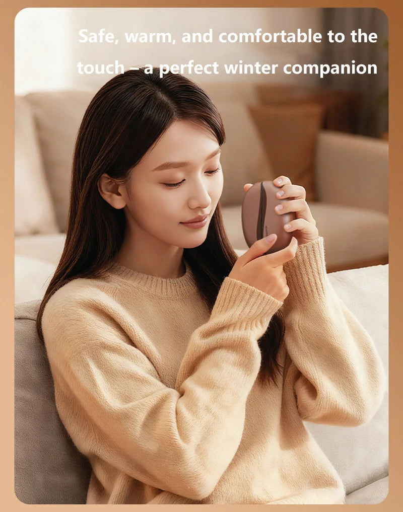 Hand Warmer Rechargeable Magnetic Design Electric Handwarmers 6000mah Split-type Skin-friendly Material Electric Heater Beauty World Shop