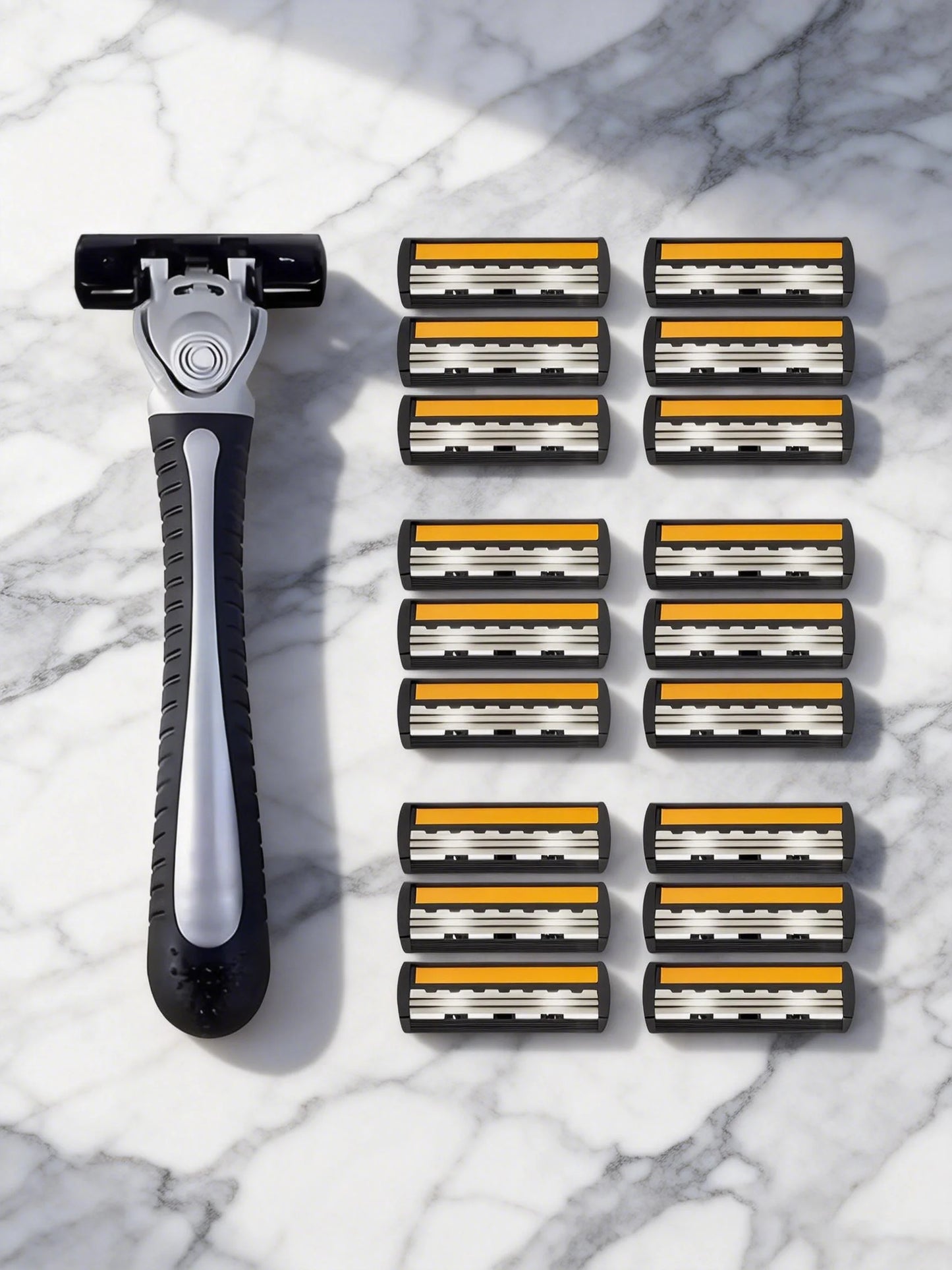 Variety Packs Skin Guard Anti-Slip Handle Replacement Triple Blades Reusable Safety Manual Razors for Men Shaving Bathing Trave Beauty World Shop