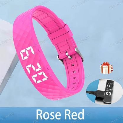 Vibrating Alarm Clock Watch Heavy Sleepers Silent Wake-Up Smart Bracelet Men Women Adjustable Wearable Vibration Wrist Band Ht30 Beauty World Shop
