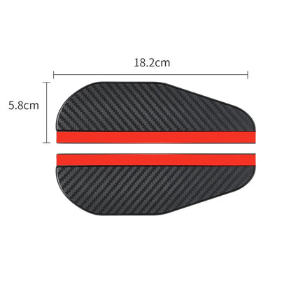 2Pcs Carbon Fiber Car Rearview Mirror Rain Shield Eyebrow Flexible Car Rearview Mirror Rain Shield Protector Eyebrow Rain Cover Beauty World Shop