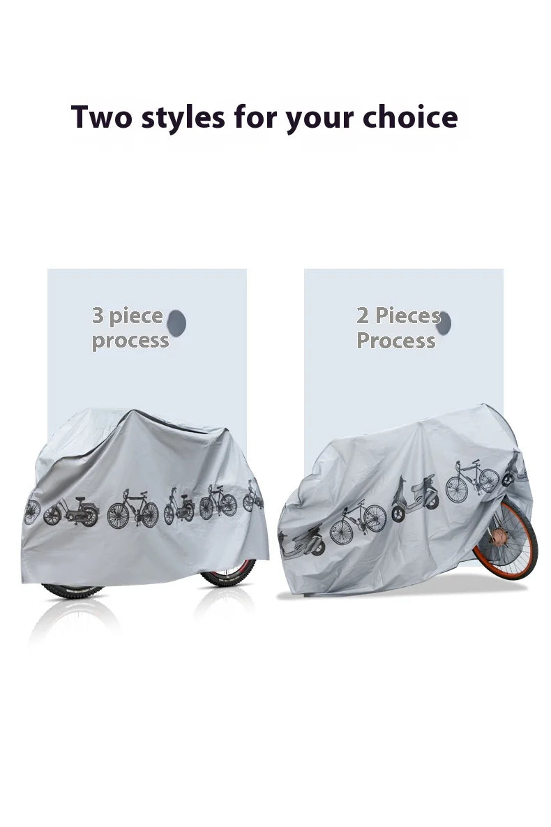 PEVA Material Mountain Bike Cover, Waterproof, Rainproof, Dustproof, Sunshade, Outdoor, Bicycle Accessories, 200*100cm Beauty World Shop