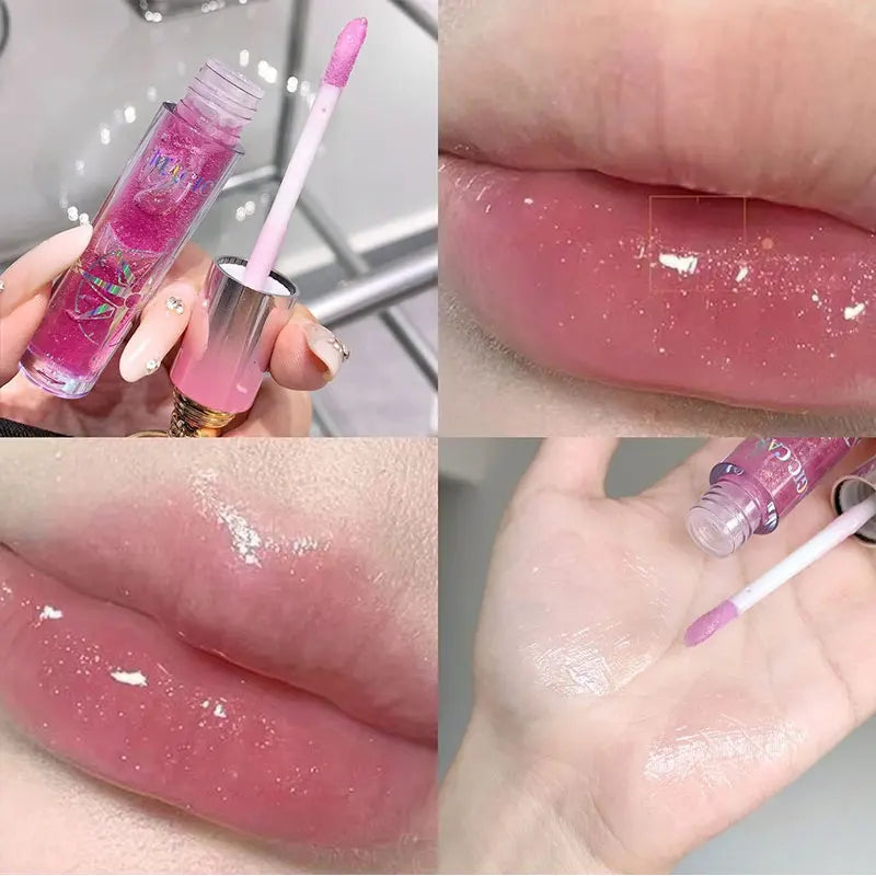 MAGIC CASA Shimmering Lip Gloss — Hydrating and Moisturizing, Mirror Finish, Plumping Glass-Like Lips Beauty Trend Shop