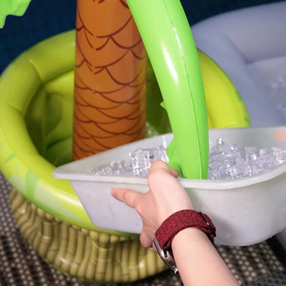 Inflatable Palm Tree Ice Bucket Bear Cooler Drink Holder Hawaiian Birthday Decoration Summer Beach Pool Party Supplies Balloon Beauty World Shop