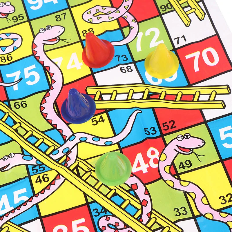 Snake Ladder Educational Kids Children Toys Family Interesting Board Game Gifts Beauty World Shop