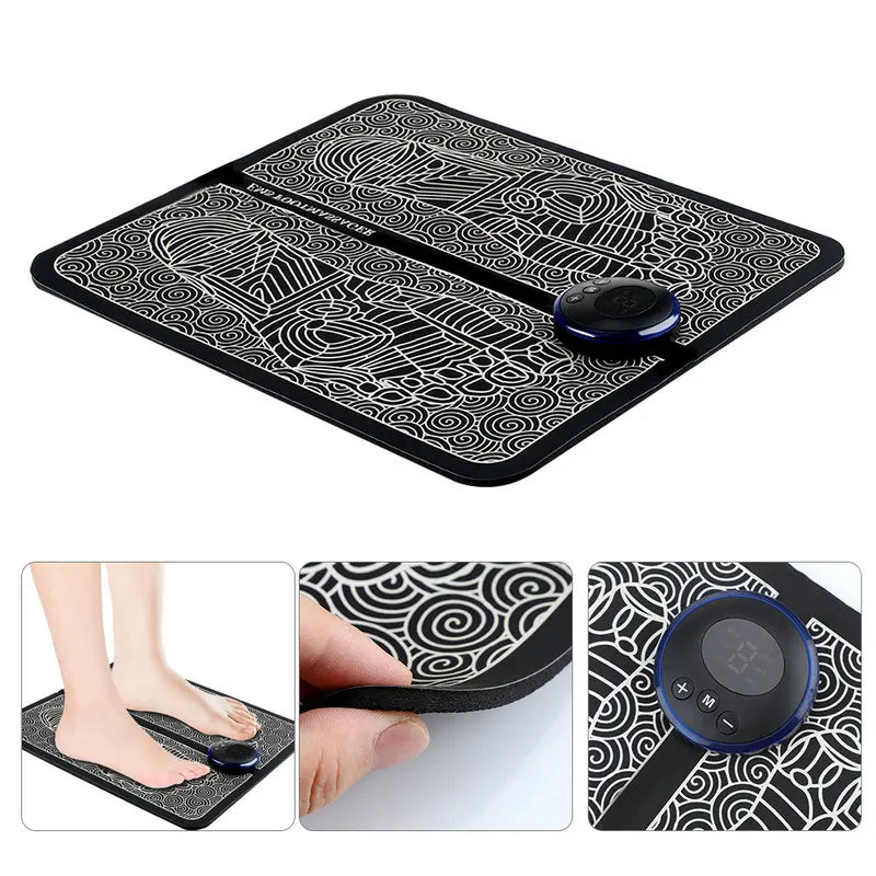 Electric Foot Massager Pad Muscle Massage Relaxation Trainer For Massage Fitness Outdoor Sport Home Family Relax Beauty World Shop