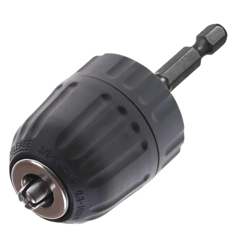 Keyless Drill Chuck Converter, 3/8 "- 24UNF Thread, Quick Change Adapter, 1/4" Hex Shank Beauty Trend Shop