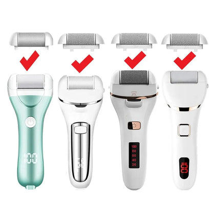 Black Foot Care Tool Heads, Hard Skin Remover, Refill Rollers for Cracked Heels Calluses and Dead Skin Removal, 6 Pcs Beauty World Shop