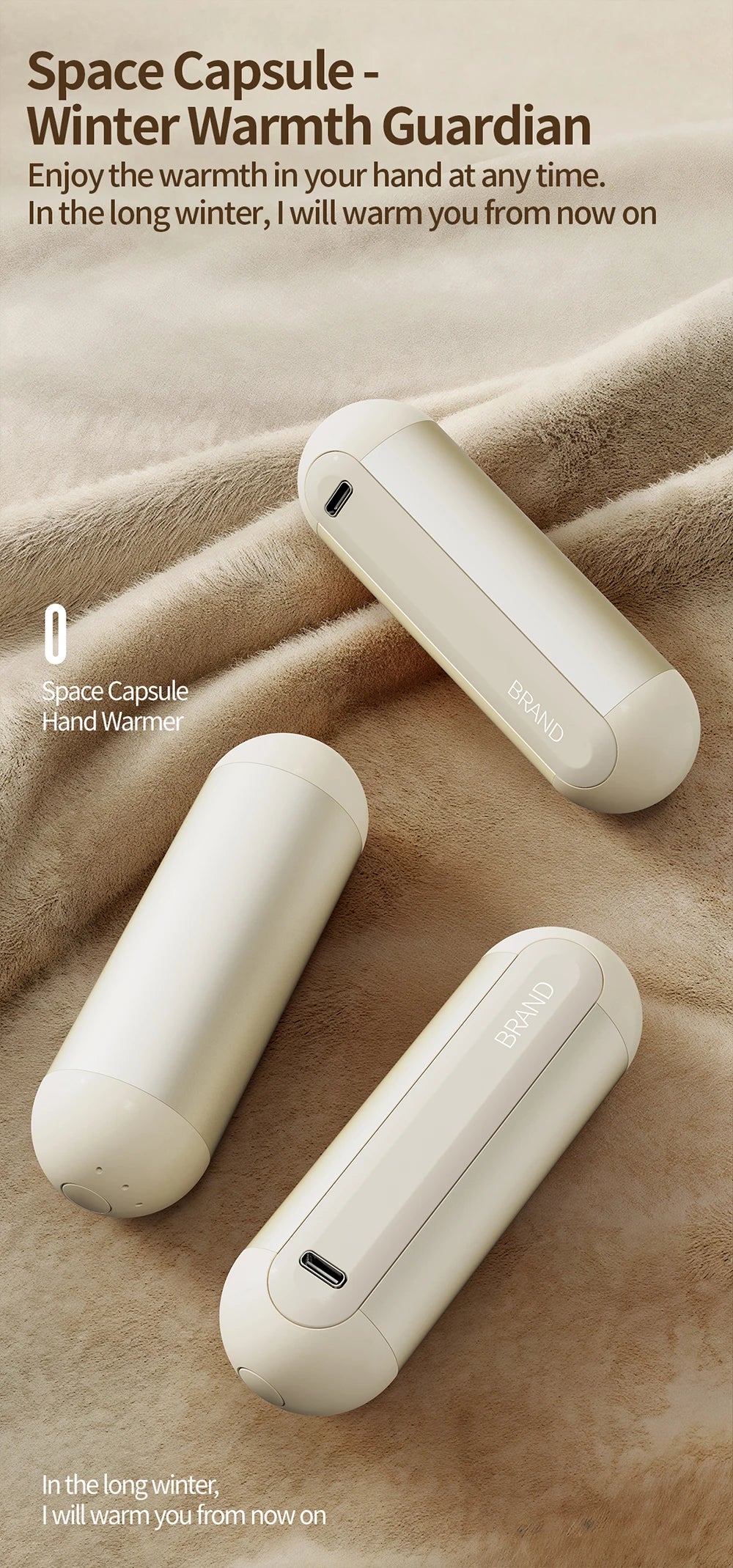 Hand Warmers Rechargeable 2 Pack Magnetic 3 Settings Fast Heating Electric Portable Pocket Heater for Women Men Outdoor Camping Beauty World Shop