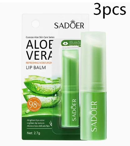 Aloe Lip Balm Healing Lasting Moisturizing All-natural Lip Mask For Dry Lips Lip Moisturizing Power Lip Care Nourishing Repair Beauty World Shop