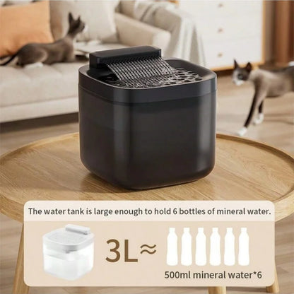 Pet Water Fountain With 3pcs Filter chips Auto circulation 3L large capacity Ideal for cats & dogs Replacement Filter for sale