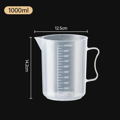 100-5000ml Thickened Plastic Measuring Cup with Scale Food Grade Measuring Cup Experimental Measuring Cup Beaker Plastic Cup Beauty World Shop