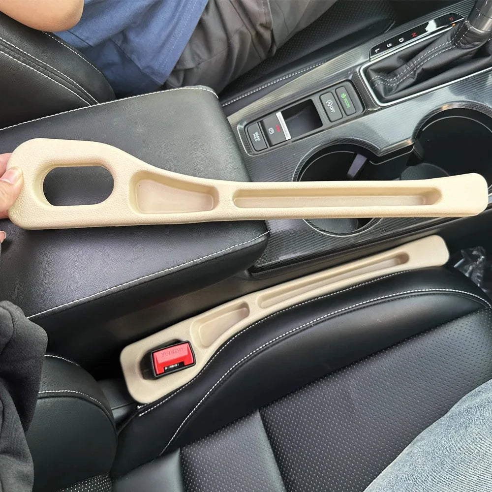 2Pcs Car Seat Gap Filler Seat Crevice Storage Box Bag Between Seats Console Organizer Decoration Interior Auto Accessories Beauty World Shop