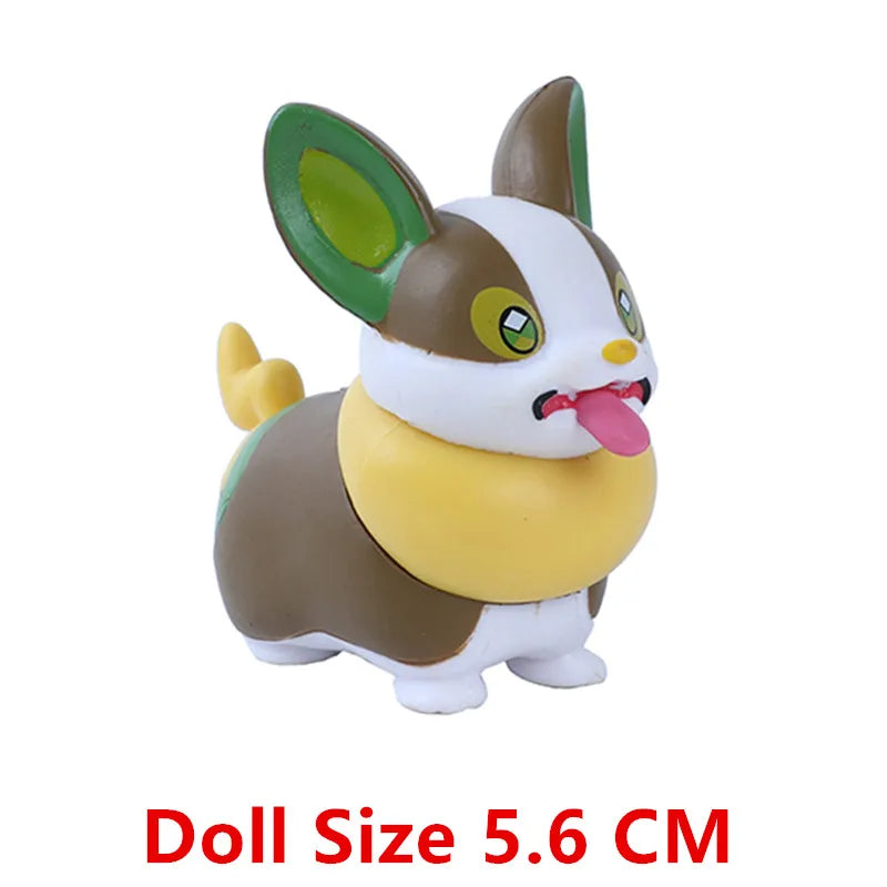 New 4-9 CM Pokemon Anime Figure Pikachu Gengar Eevee Series Mew Cartoons Figure Pocket Monster Action Model Toys Kids Gifts Beauty World Shop