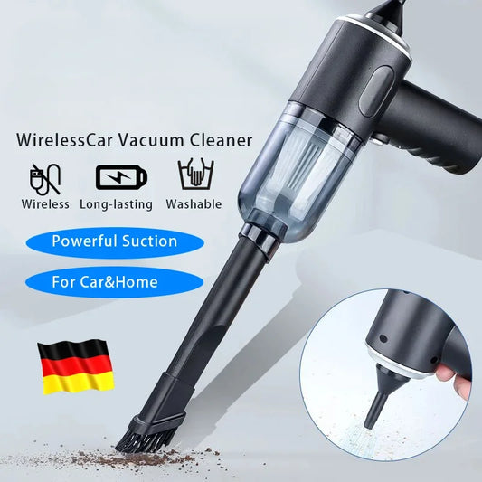 9000Pa Wireless Car Vacuum Cleaner USB Charging 1200mAh Portable Cleaning Appliance Mini Wet and Dry Vacuum Cleaner Household Beauty World Shop
