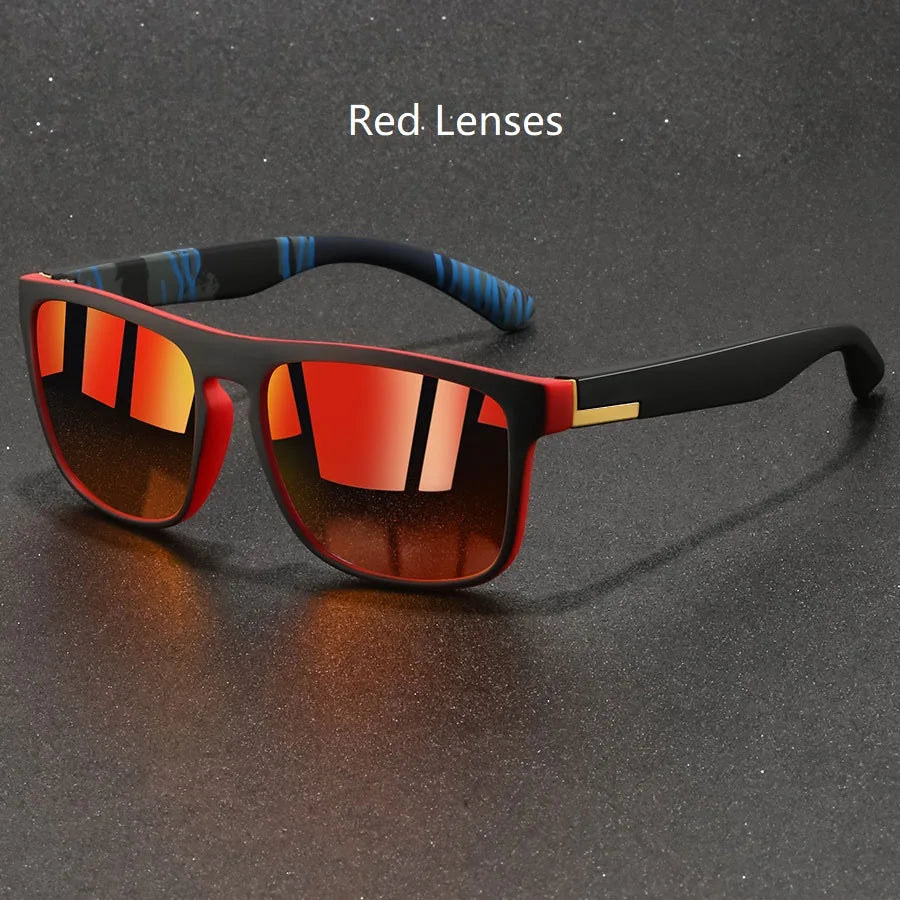 Fashion Vintage Square Sunglasses Men Women Fishing Driving Man Luxury Brand Designer Sun Glasses Anti-Glare Retro Eyewear Beauty World Shop