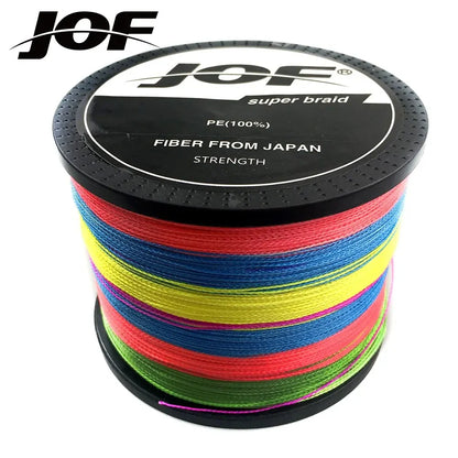 JOF 4 Strands Braided Fishing Line Multifilament 300M 500M 1000M Carp Fishing Japanese Braided Wire Fishing Accessories Pe Line Beauty World Shop
