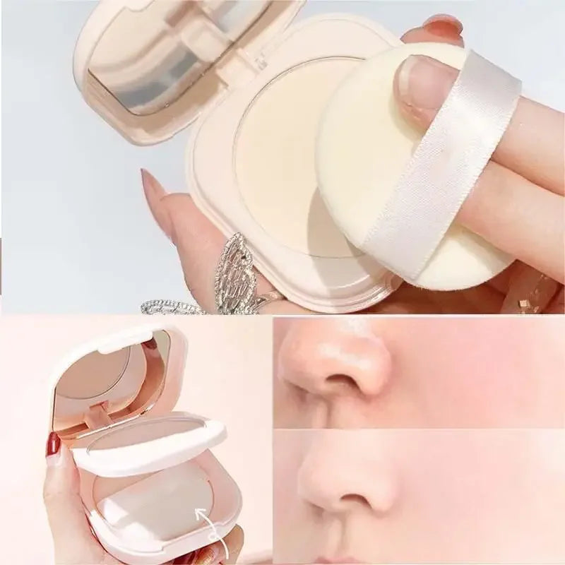 Setting Powder Oil Control Makeup Setting Brightening Skin Tone Setting Powder With Mirror Compact Portable Makeup Powder Beauty World Shop