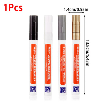 1Pcs Waterproof Ceramic Tile Grout Marker Pen, White Tile Repair Pen with Anti-Mold Filler, Bathroom Floor Tile Gap Cleaning Pen Beauty World Shop