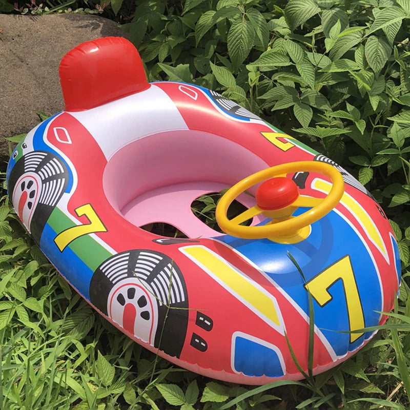 Baby Steering wheel car boat Swimming Float Ring,Baby Inflatable  Pool Floatie ，Bathtub Toys， Pool Accessories Beauty World Shop