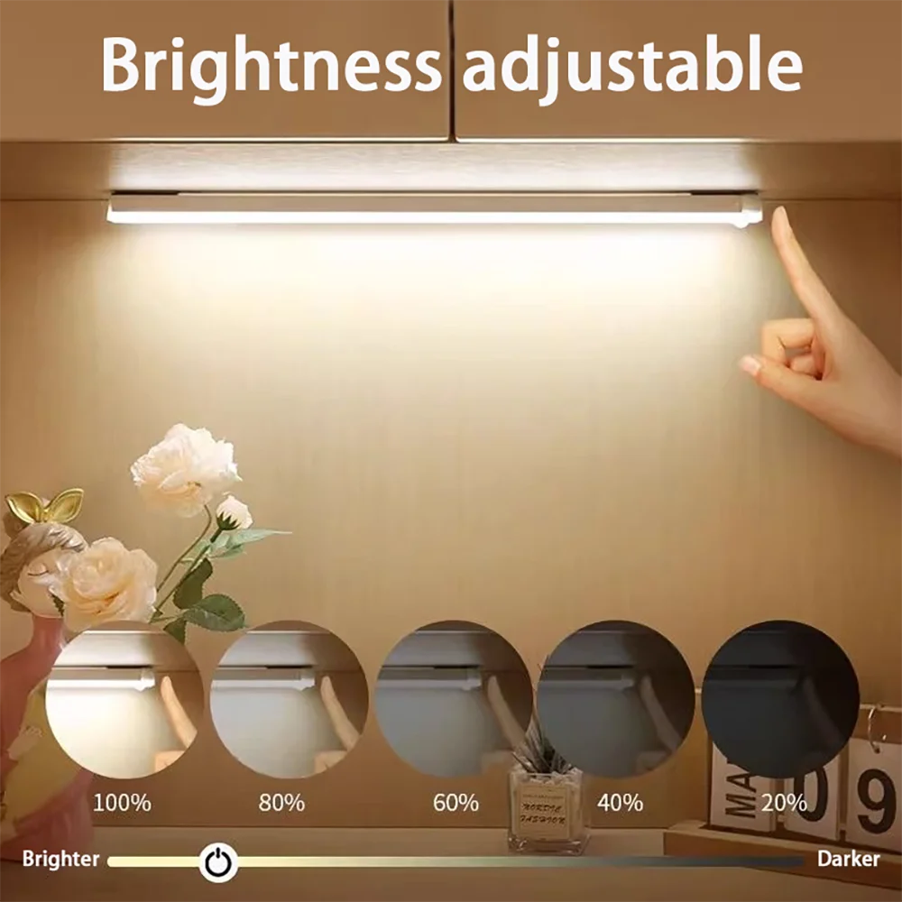Wireless LED Cabinet Light Motion Sensor Light Closet Night Lamp For Kitchen Bedroom Detector Light Cabinet Staircase Backlight Beauty World Shop