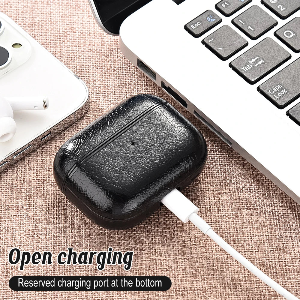 Leather PU Earphone Cover For AirPods Pro 3 2025 Case For AirPods Pro 2 2nd Pro2 Cases For AirPods 4 3 2 1 Funda Headphone Coque