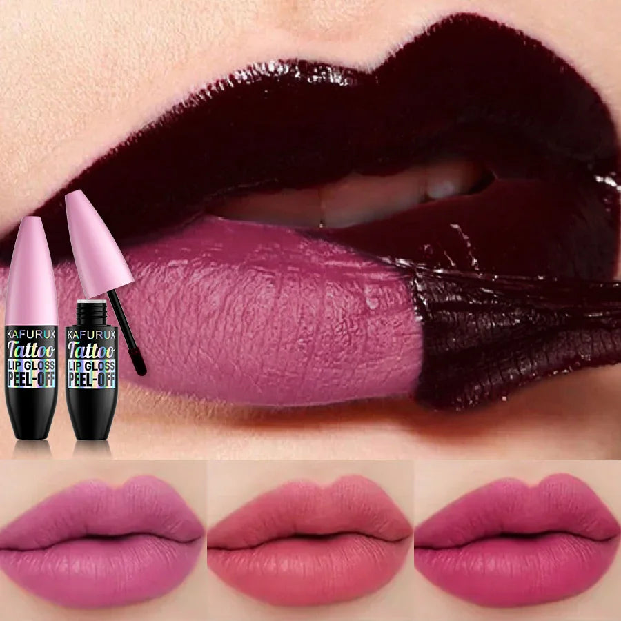7 Colors Blading Lip Gloss Peel Long Lasting Waterproof Liquid Lipstick Pink Lip Glaze Transfer Resistant Lip Tint Makeup Gifts Beauty Trend Shop