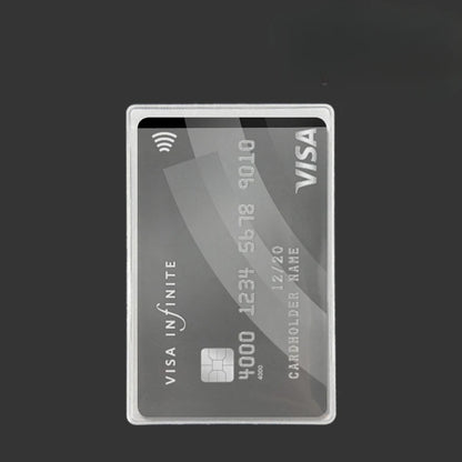 12PCS PVC Waterproof Transparent Card Holder Plastic Card id Holders Case To Protect Credit Cards Card Protector Cardholder Bags Beauty World Shop